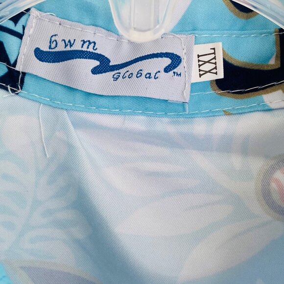 Corona Extra & Modelo Beer Hawaiian Shirt XXL BWM Global Tropical Print Button-U - Picture 6 of 8